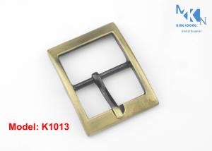 China Zinc Alloy Center Roller Bar Belt Pin Buckle Brass Color For Belt Strap factory