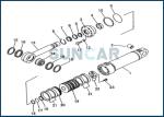 707-99-85300 7079985300 Tilt Cylinder Service Kit For KOMATSU WA900-3