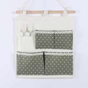 China Puting hanging storage bag pockets organizer door wall chest holder customized green red dot factory
