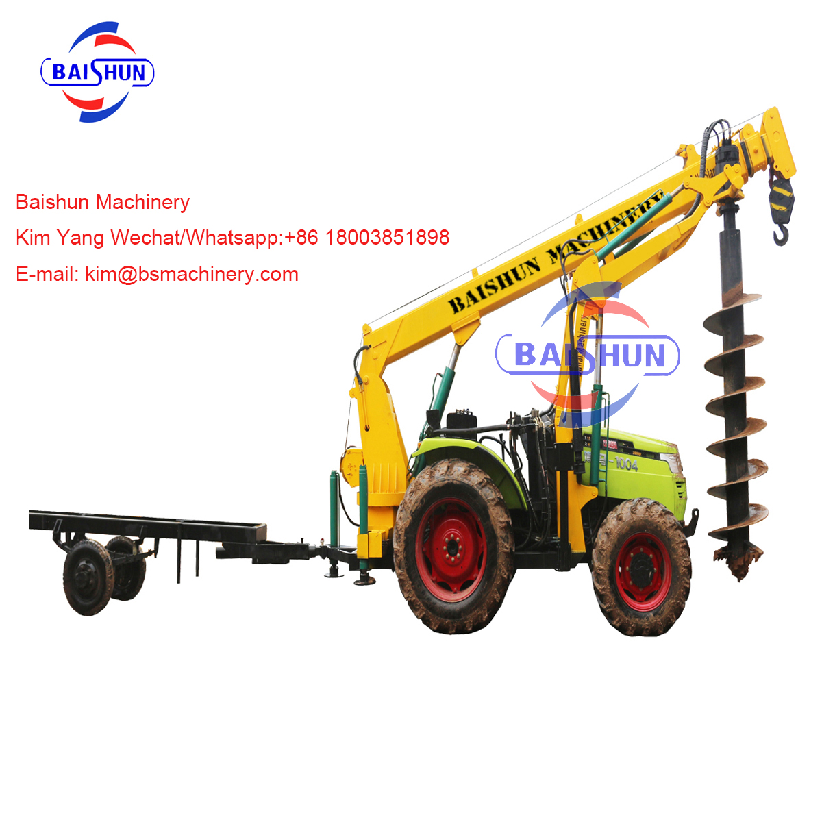 BS850 Earth Auger Drilling Rig Borer Machine Earth Auger Drill Bit