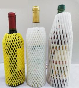 China Powerful Fruit Protection Foam Netting For Wine Bottler Glass Bottle factory