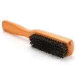 Men's Beard Grooming Set with Black Beard Brush and Comb Made of Natural Boar