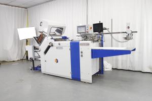 China Ultrasonic Leaflet Paper Folding Machine Double Tension Induction Large Format Pharmaceutical factory