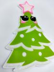 PVC Logo Label Stickers Christmas Tree Decoration Label For Pull Rod Box