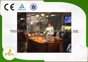 China Food Plaza / Buffet Car Mobile Teppanyaki Grill Table Electric Hibachi Cooktop factory
