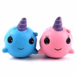 PU Foam Squeeze Kawaii PU Soft Stess Relief Whale Slow Rising Squishy Toys