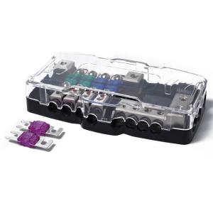 China Junction Box Ship Car RV Four Way Mini Fuse Holder With LED Lighting factory