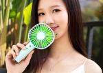 USB Rechargeable Small Hand Held Fans Battery Operated Portable 2000MAH Battery