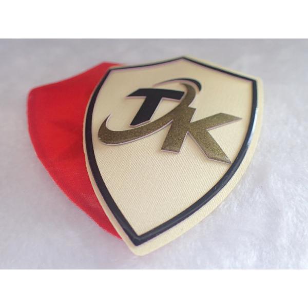 Eco Friendly Custom Woven Silk Screen Printing Patches With Silicone Logo