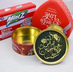China 0.35mm Thickness Metal Tin Box For Biscuit Packing on sale