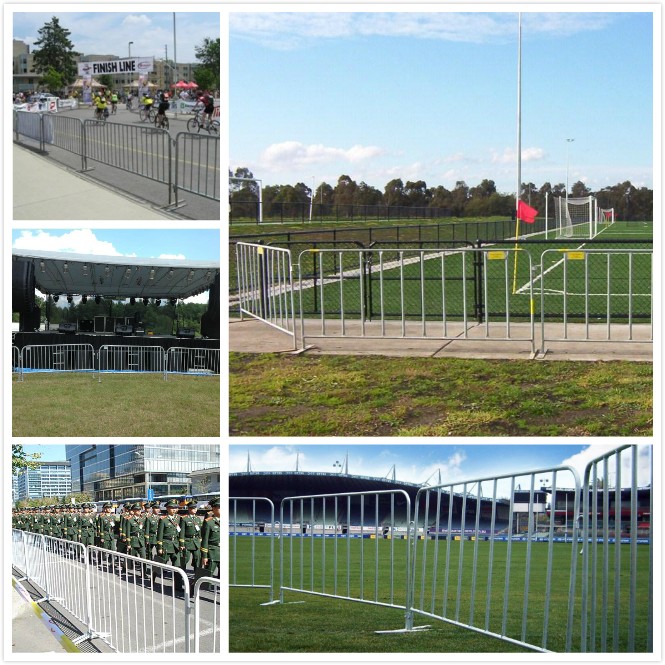 Galvanized stainless steel construction barricades/used crowd control barriers