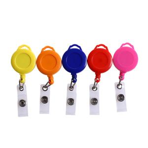 China Deyi Custom Retractable Badge Reel Name Badge for Employees Works and School LOGO factory
