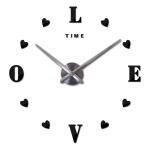 Love Letter Self-adhensive Wall Stickers Unique Modern Wall Clocks Acrylic