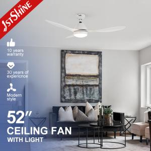 China Plastic High RPM Dimmable LED Ceiling Fan Light With Remote Control factory