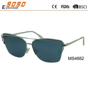 China New arrival and hot sale of metal sunglasses, UV 400 Protection Lens factory