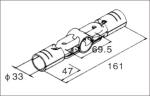Stamping Metal Pipe Connectors / Pipe Metal Joints For Storage Shelves