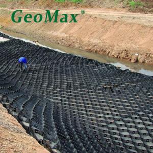 China HDPE Geocell 150mm Height 330mm Welding Space For Channels Stormwater Diversion Containment Process Water Channels factory