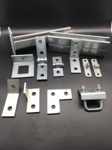China Custom Zinc Plated Flat Plate Angle Strut Fitting Brackets factory