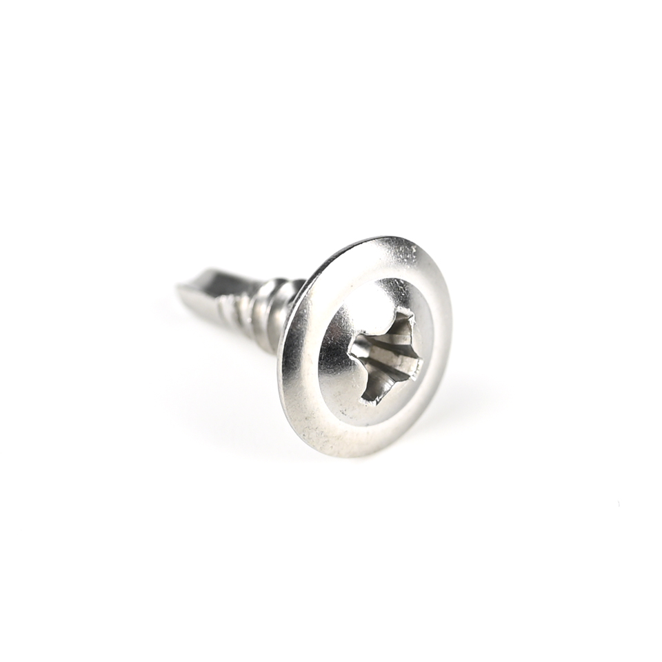 ZINC Finish Stainless Steel Phillips Wafer Head Self Drilling Screws for Wood Structure