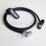 Flexible Thin Red Epic Scarlet Power Cable D-Tap To Right Angle 1B 6 Pin Female