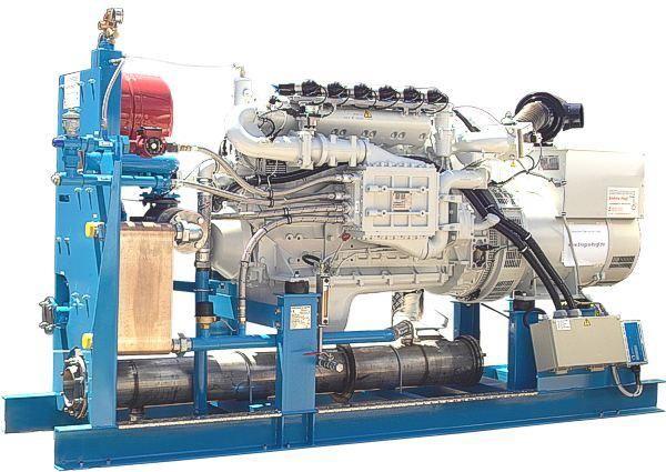 China 60Hz 127V 3 Phase Biogas Generator Set , Biomass Gas Generator Silent / Open Design factory