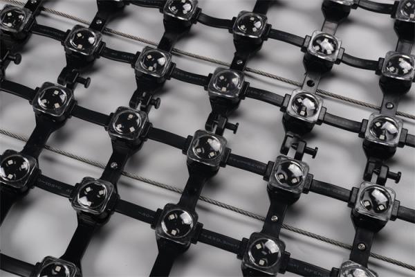 Outdoor LED Pixel Mesh Screen P50 Waterproof Flexible LED Net Screen For