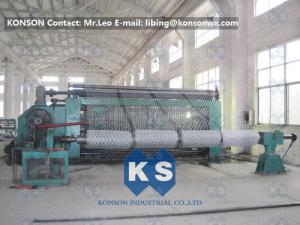 China Automatic Hexagonal Wire Netting Weaving Machine / Gabion Mesh Production Line factory
