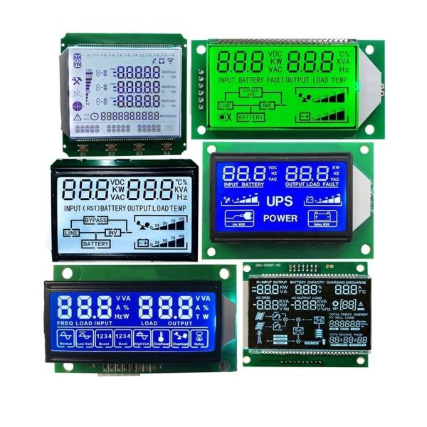 China Backlight Optional Colors 16 Segment TN LCD 14 Segment Large 7 Segment LCD Display Digit HTN STN Monochrome Display factory