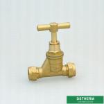 Garden Two Ways Water Pipe Brass Stop Cock Valve Customized Heavier Type Strong