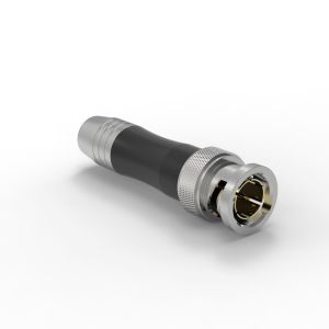 Durable Metal BNC Male Video Connector Plug 500 Cycles Screw Type Connectors