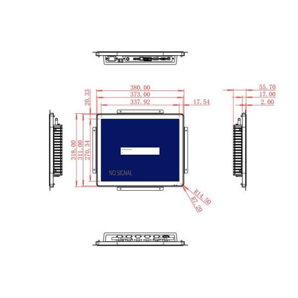 17-Inch Touch Screen for Factory Automation and Security Systems