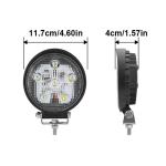 Forklift Tractor Flood Light DC 12V 24V 18W LED Working Light