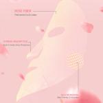 MSDS Korean Face Masks Petal Skin Care Moisturizing Whitening Sheet Facial Mask