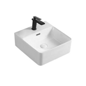 China Above Counter Installation Ceramic Basin Glossy Finished For Bathroom factory