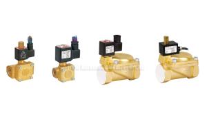 China Directly Acting 2 Way Pneumatic Solenoid Valve , 15 mm Water Brass Valve factory