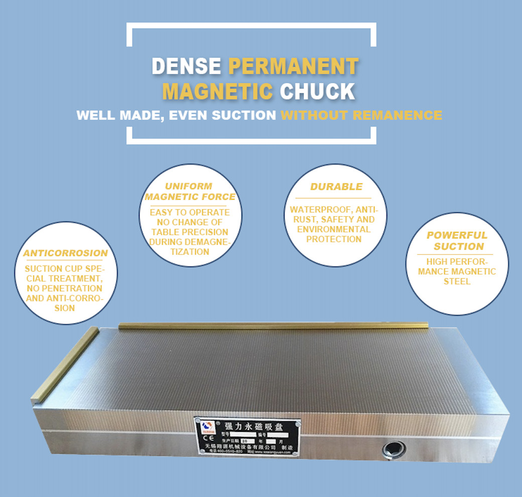 250*500mm 45mm Height Magnetic Grinding Table ISO
