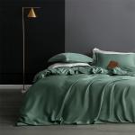 Standard Size Real Silk Duvet Cover Queen King Comforter Cover Solid Color