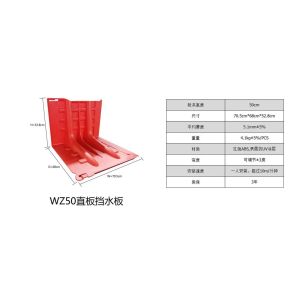 52cm Height ABS Material L-Shaped Flood Control Barrier Fence Connecting Water