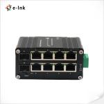 Mini Industrial Managed 8-Port 10 100 1000T + 2-Port 100 1000X SFP Ethernet