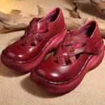 S313 Handmade Original Women'S Shoes, Leather Ethnic Style Single Shoes, Round