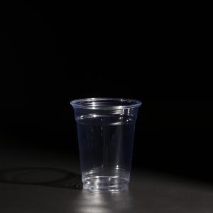 China OEM/ODM Disposable Stackable PET Plastic Cups 350ML With Lid factory