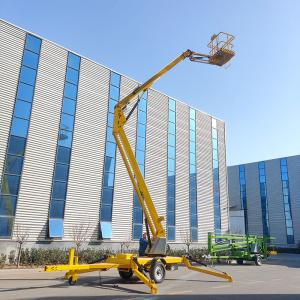 China 16m Towable Articulated Boom Lift 200kg Aerial Work Towable Articulating Manlift factory