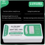 500pcs/Box Medium Square Press On Nails False Nails Natural Full Cover Fake
