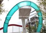 Adventure magic loop fiberglass water slides for outdoor water park games /