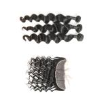 Healthy Natural Color Loose Curly Indian Remy Hair Weave No Tangle OEM Service