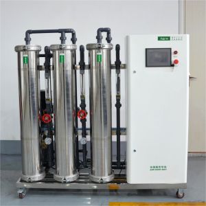 China 1000LPH Double Pass RO System FRP And SUS304 Vessels With Ozone Disinfection System on sale