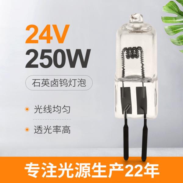 24v 150w 250W Quartz Iodine Lamp Lumens High Surgical Tungsten Halogen Projector