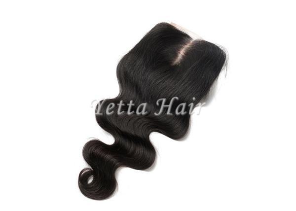 Free Parting / Mid Parting Lace Top Closure Remy Hair , Body Wave Brazilian