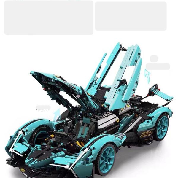High Difficulty Moc Assembly Building Blocks Car Toys LEGO Concept Sports Car