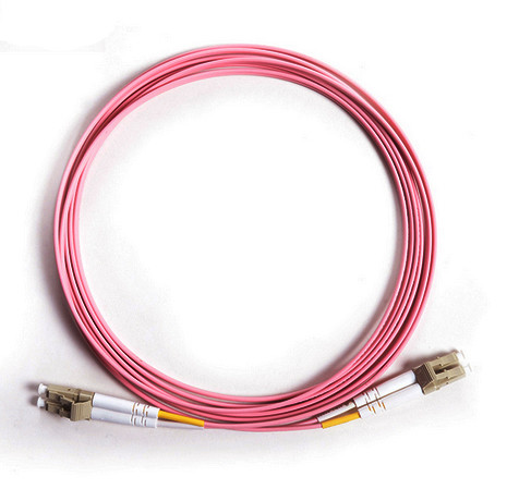 900um orange color High return loss, low insterion loss LC / PC - MM Fiber Optic Patch Cord